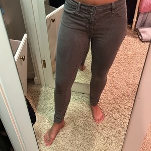 J Brand Grey Skinny Jeans